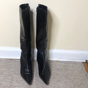 STEVEN BY STEVE MADDEN BLACK LEATHER BOOTS SZ 8.5